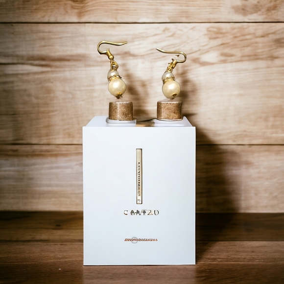 Pearl ear rings imitation - Picture 6 of 11